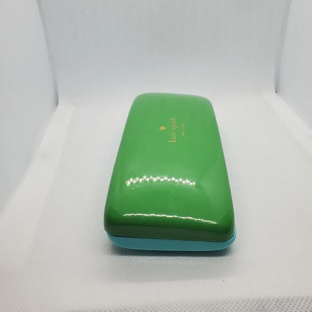 Kate Spade Green & Black Glasses Case